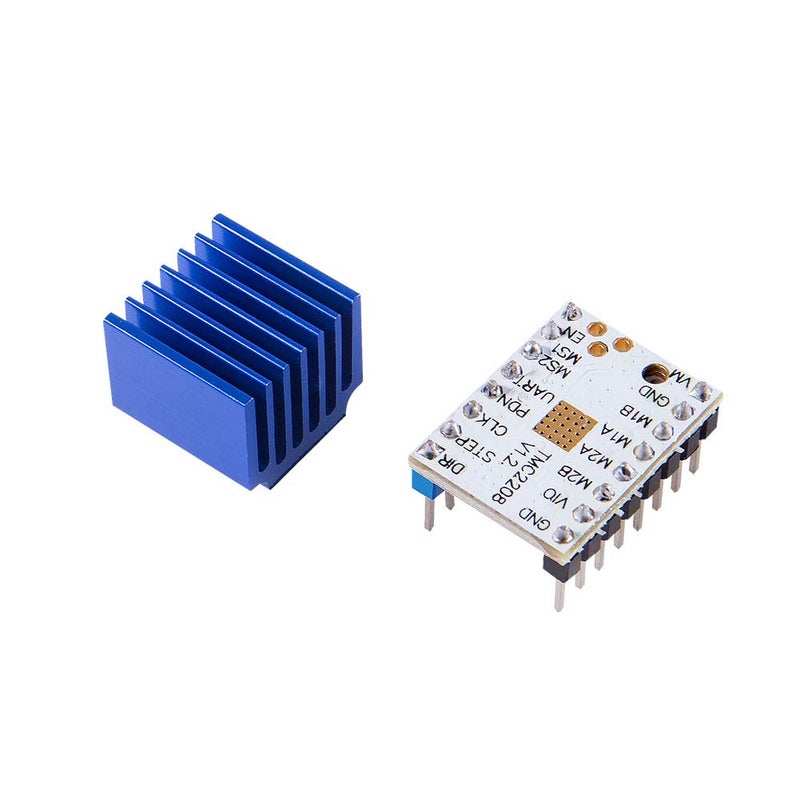 DORHEA 5Pcs TMC2208 3D Printer Stepper Motor Driver, DORHEA TMC2208 V1.2 Stepper Driver Module with Heat Sink Screwdriver for 3D Printer Controller Mother Boards Reprap Ramps1.4 MKS Prusa i3 Ender-3 Pro - Image 4